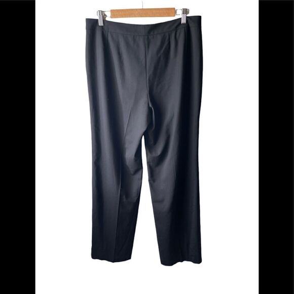 𝅺st John Caviar black wide leg wool pants size 10 - Picture 2 of 12
